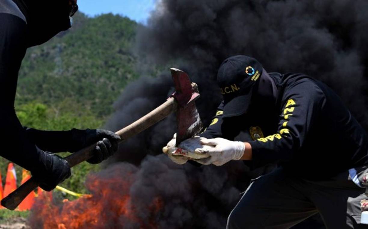 La avioneta con droga tenía matricula HP 1572 y bandera panameña. AFP