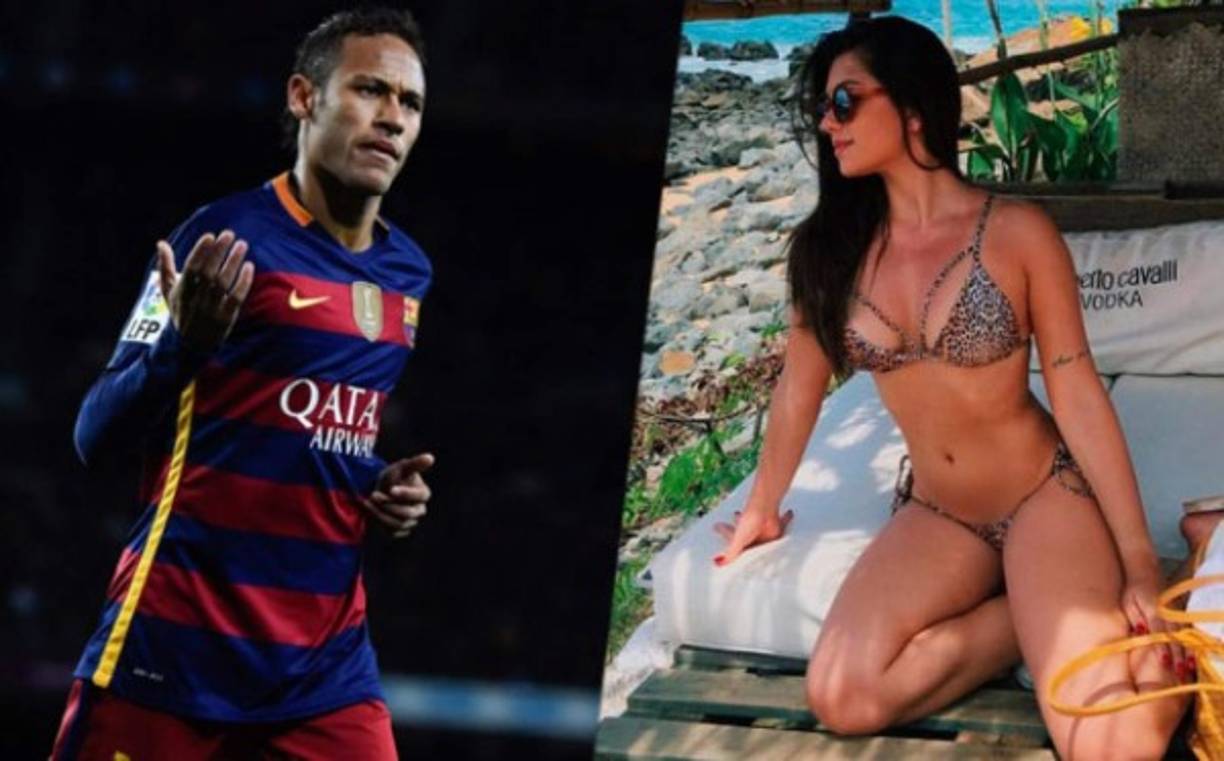 Una famosa 'youtuber' y bloguera brasileña llamada Flavia Pavanelli, le robó un beso en la fiesta de cumpleaños de la hermana del crack blaugrana.