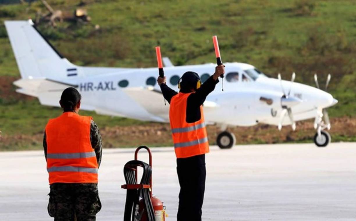 Al aeródromo Río Amarillo en Copán, occidente de Honduras. llegarán vuelos desde Guatemala antes de Semana Santa.
