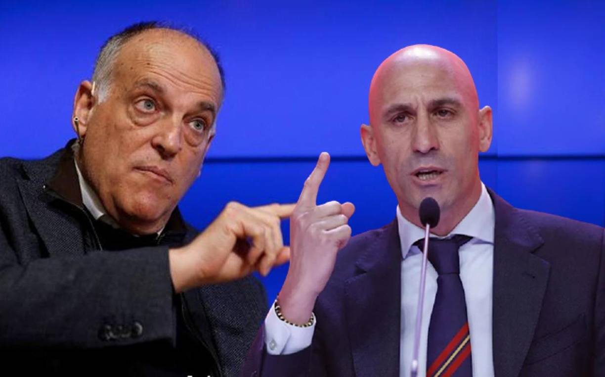 Rubiales está en una ‘guerra’ fría con Javier Tebas, presidente de la Liga Española. Declaraciones en redes sociales salidas de tono, reproches mutuos y la acusación de espionaje de Luis a Tebas. Los episodios más graves: el contrato firmado de LaLiga con el fondo CVC y la recién aprobada Ley del Deporte.
