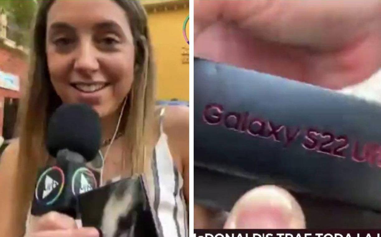 Al quitarle el envoltorio de la caja, se reveló que el regalo se trataba de un celular de alta gama. “Ay, ojalá que no le pida nada a cambio”, acotó una de las compañeras de Sofía.