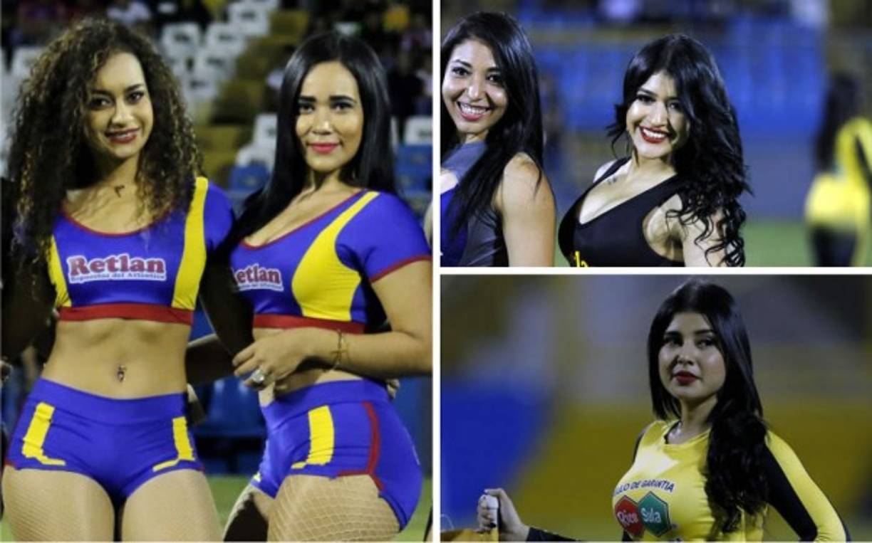 Ellas son las hermosas chicas que han llegado al estadio Morazán para el clásico Real España-Olimpia.