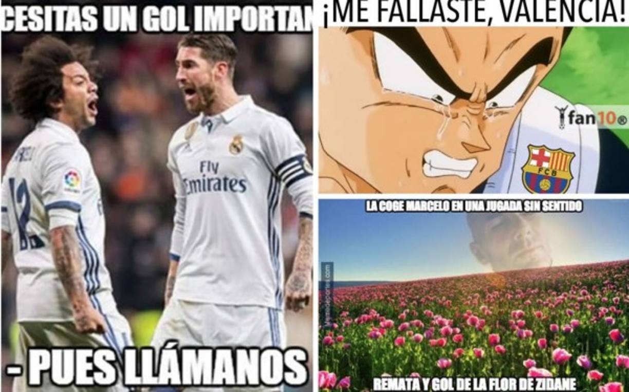 Una vez más el Real Madrid ganó un partido en los últimos minutos, fue contra el Valencia en la Liga Española y los memes no han tardado en salir. Estos son los mejores.