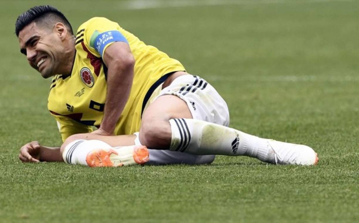 Radamel Falcao no pudo rescatar a Colombia. Foto AFP