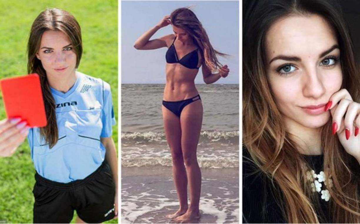 Ella es la hermosa Karolina Bojar, la nueva sensación del fútbol polaco, pero no por jugarlo, sino por ser árbitro. Cónocela...