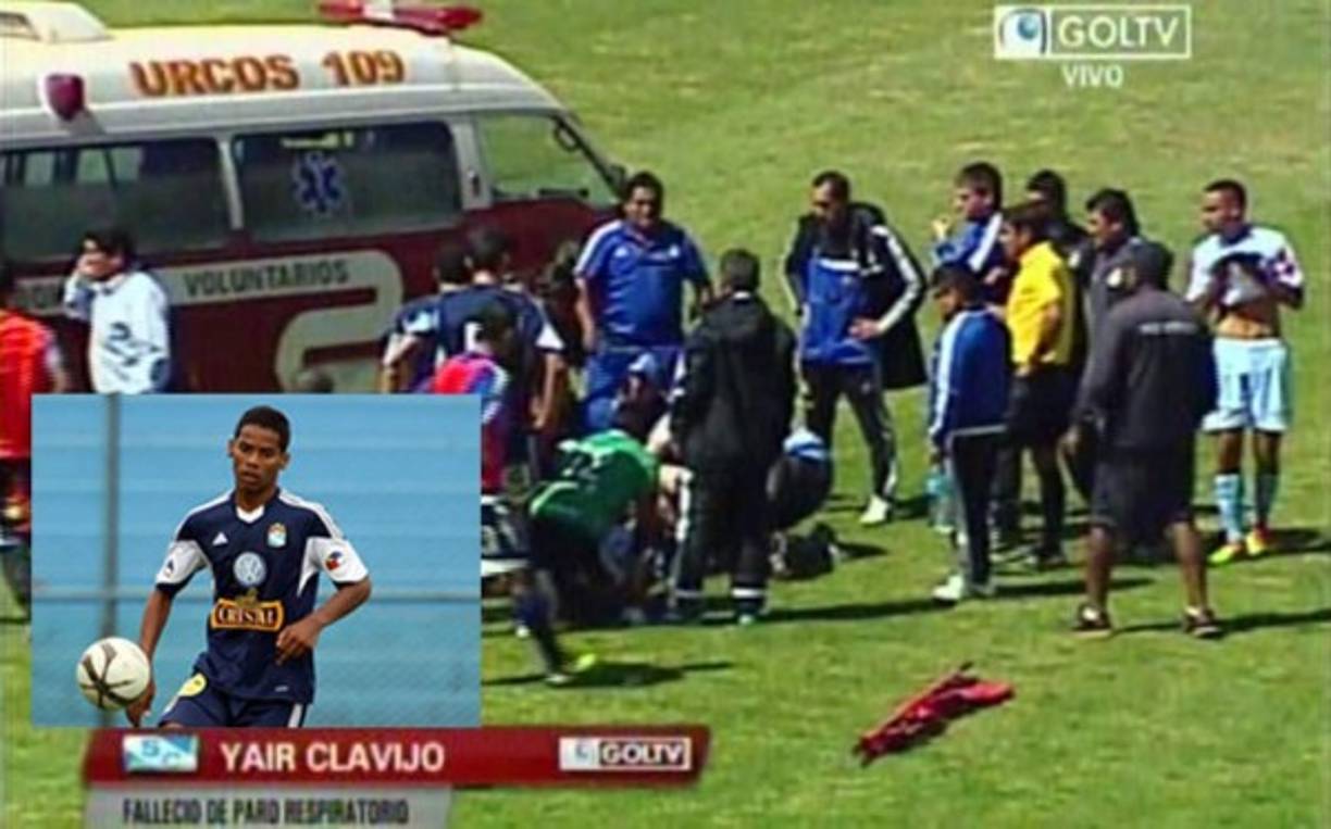 El 21 de julio de 2013, Yair Clavijo (18 años), del equipo de reserva de Sporting Cristal, murió en plena cancha víctima de un paro cardiorespiratorio, en el estadio de Urcos (Cusco), cuando enfrentaba al Real Garcilaso.