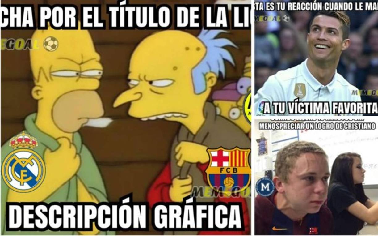 Barcelona y Real Madrid ganaron sus respectivos partidos de la penúltima jornada de la Liga Española, contra Las Palmas y Sevilla, respectivamente. Y los memes no se han hecho esperar.