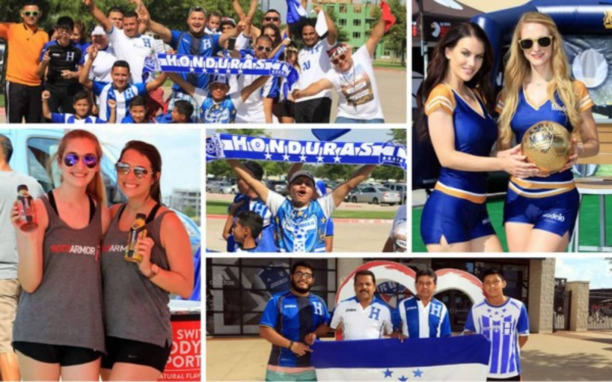 Gran ambiente se vive previo al partido de la Selección de Honduras contra Canadá en Dallas, Texas, por la Copa Oro. Fotos Ronald Aceituno/Enviado Especial