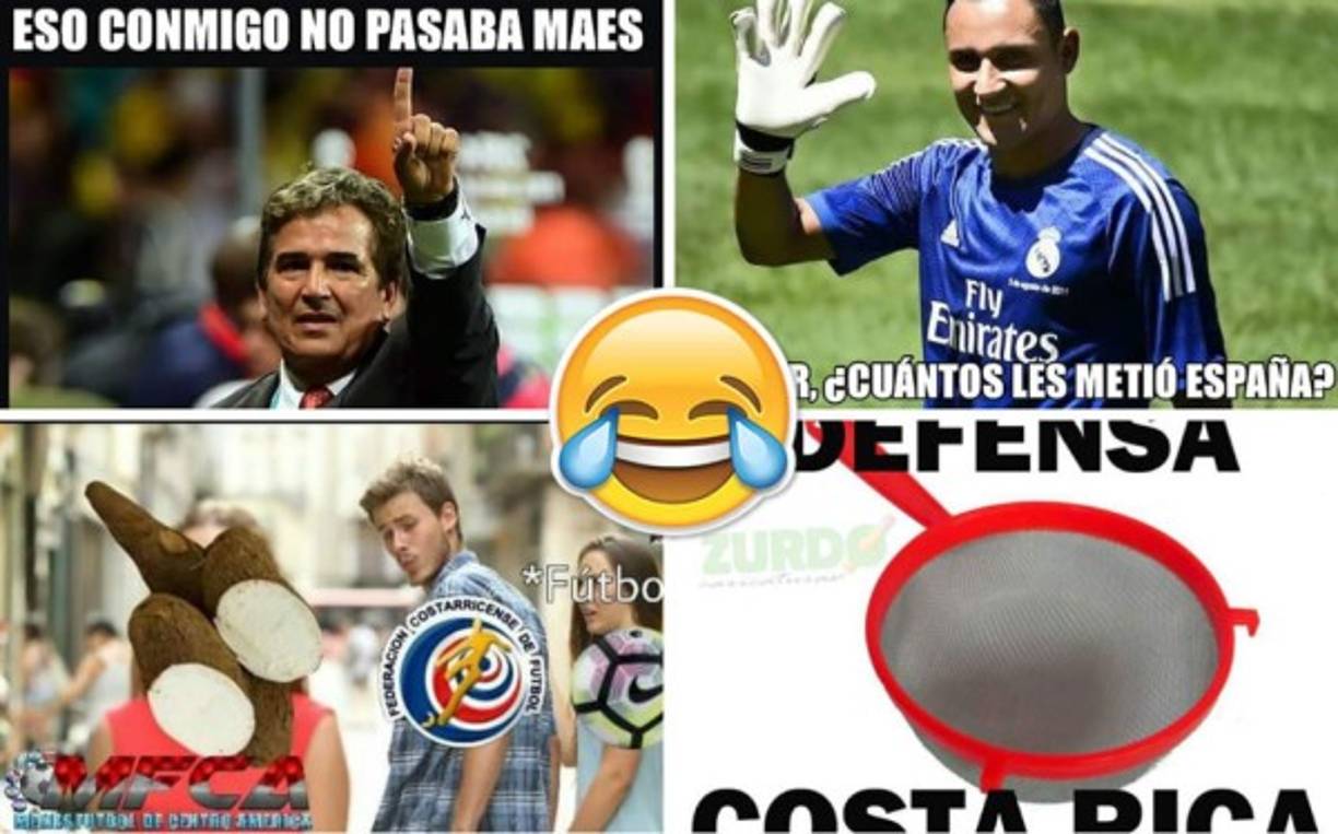 Costa Rica sufre burlas en las redes sociales por la derrota encajada (5-0) contra España. Estos son los mejores memes del partido.