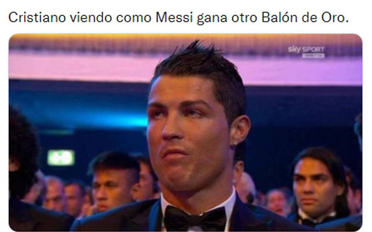 Memes: Burlas a Cristiano Ronaldo tras el séptimo Balón de Oro de Messi