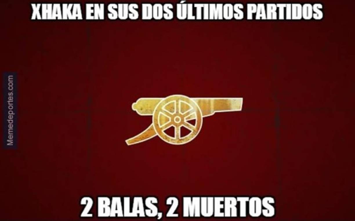 Xhaka en sus dos últimos partidos.