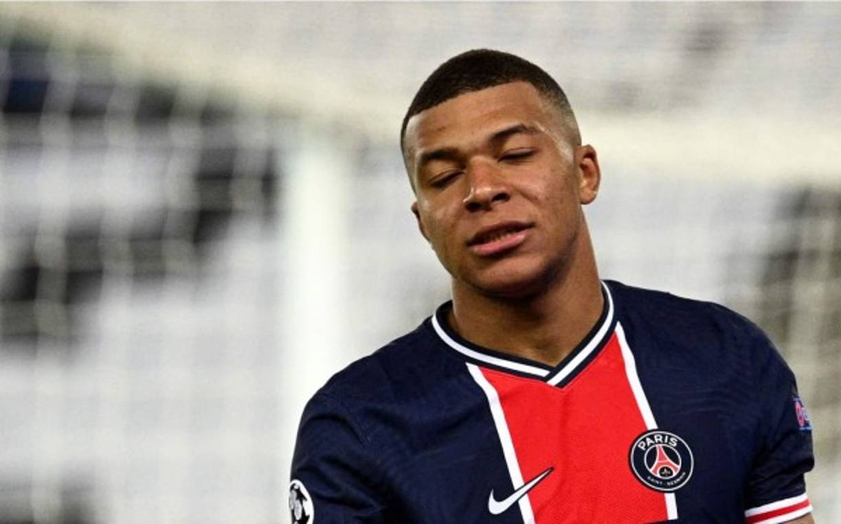 Mbappé estuvo muy frustado durante el partido.