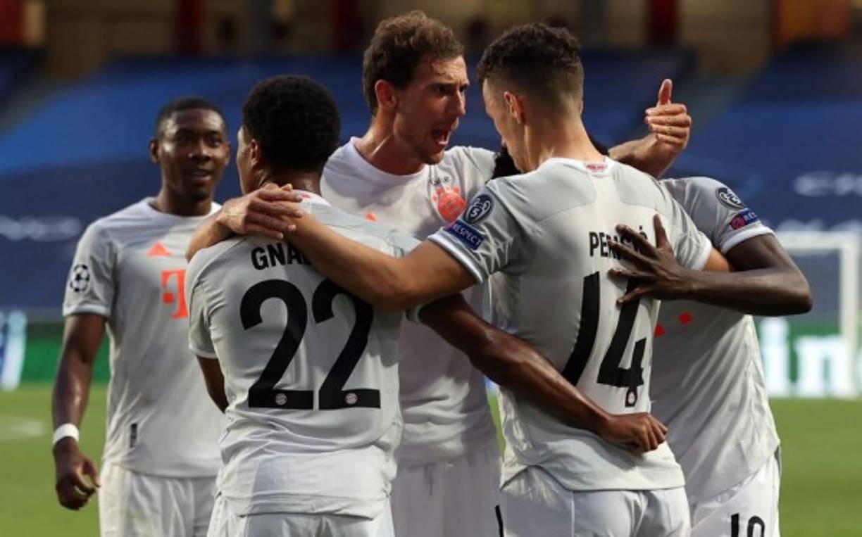 El croata Ivan Perisic marcó el segundo tanto del Bayern y lo festejó con sus compañeros.