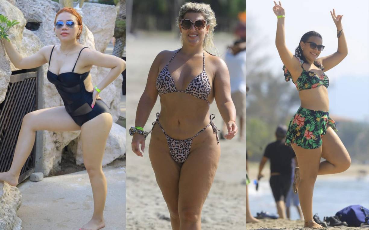 En esta Semana Santa, las playas de Honduras han recibido a miles de veraneantes, entre ellos hermosas damas que deslumbran con sus mejores bikinis. 