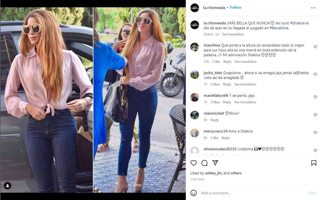 Muy sonriente y parándose a saludar a todas ellas, Shakira se mostraba de lo más sonriente con sus fans que le gritaban: “¡No te vayas, por favor!”.