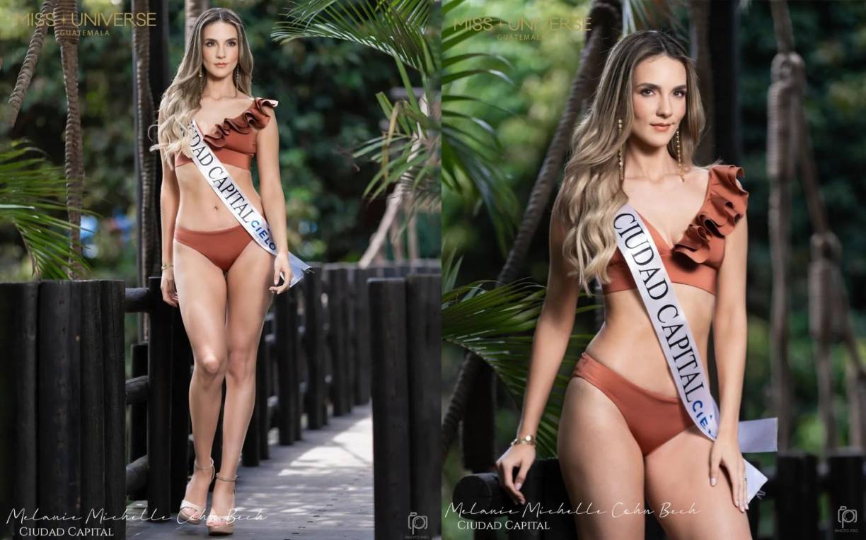 Melanie Michelle Cohn Bech tiene 28 años, mide 1.80 metros y es licenciada en imagen pública y medios de comunicación, graduada de la Universidad Galileo. Sus pasatiempos son el modelaje y la edición de video.