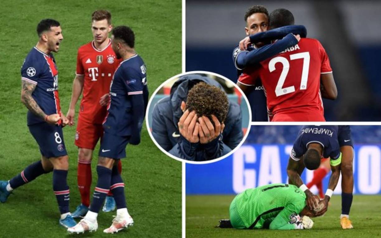 Neymar fue el gran protagonista en la celebración del París Saint Germain tras eliminar al Bayern Múnich y clasificar a las semifinales de la Champions League.
