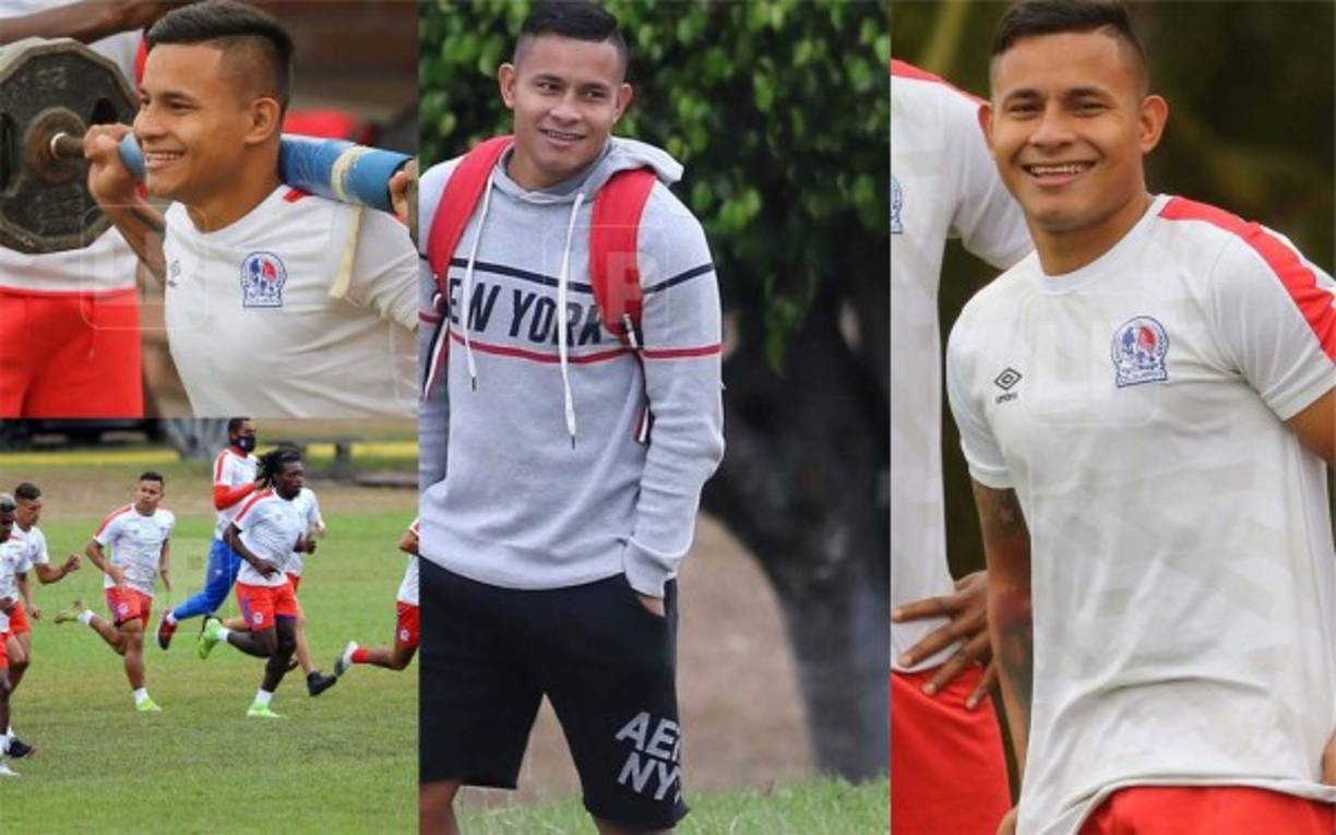 Germán Patón Mejía causó asombro este jueves luego de que se presentó a los entrenamientos del Olimpia cuando días anteriores se había despedido del club. Fotos Johny Magallanes.