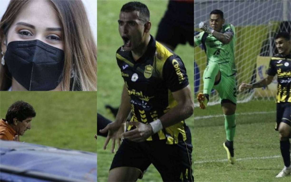 Real España y Marathón empataron 2-2 en un intenso clásico que se disputó en el estadio Morazán. Además de las emociones, dos chicas cautivaron con su belleza en el recinto deportivo. Fotos Edwin Romero.