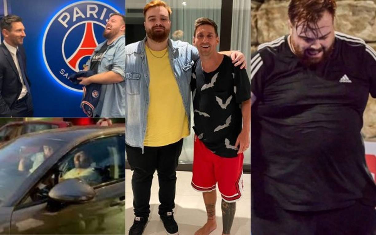 El joven español Ibai Llanos se ha convertido en sensación ya que se ganó la confianza de Messi al extremo de ser invitado en la presentación del argentino con PSG y además estuvo en la cena de despedida que organizó el astro rosarino en Barcelona. Fotos Twitter Ibai Llanos.