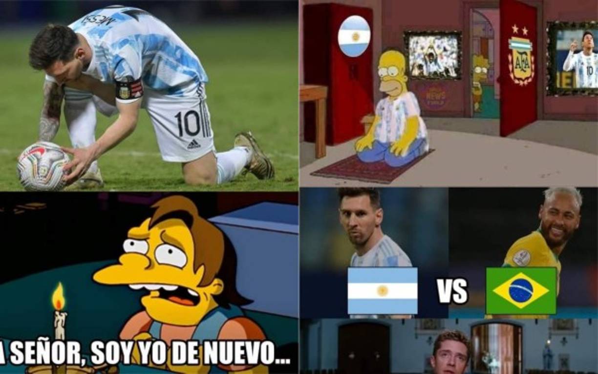 Las redes sociales han estallado con ingeniosos memes en la previa de la final Argentina vs Brasil por la Copa América 2021. Lionel Messi es protagonista.