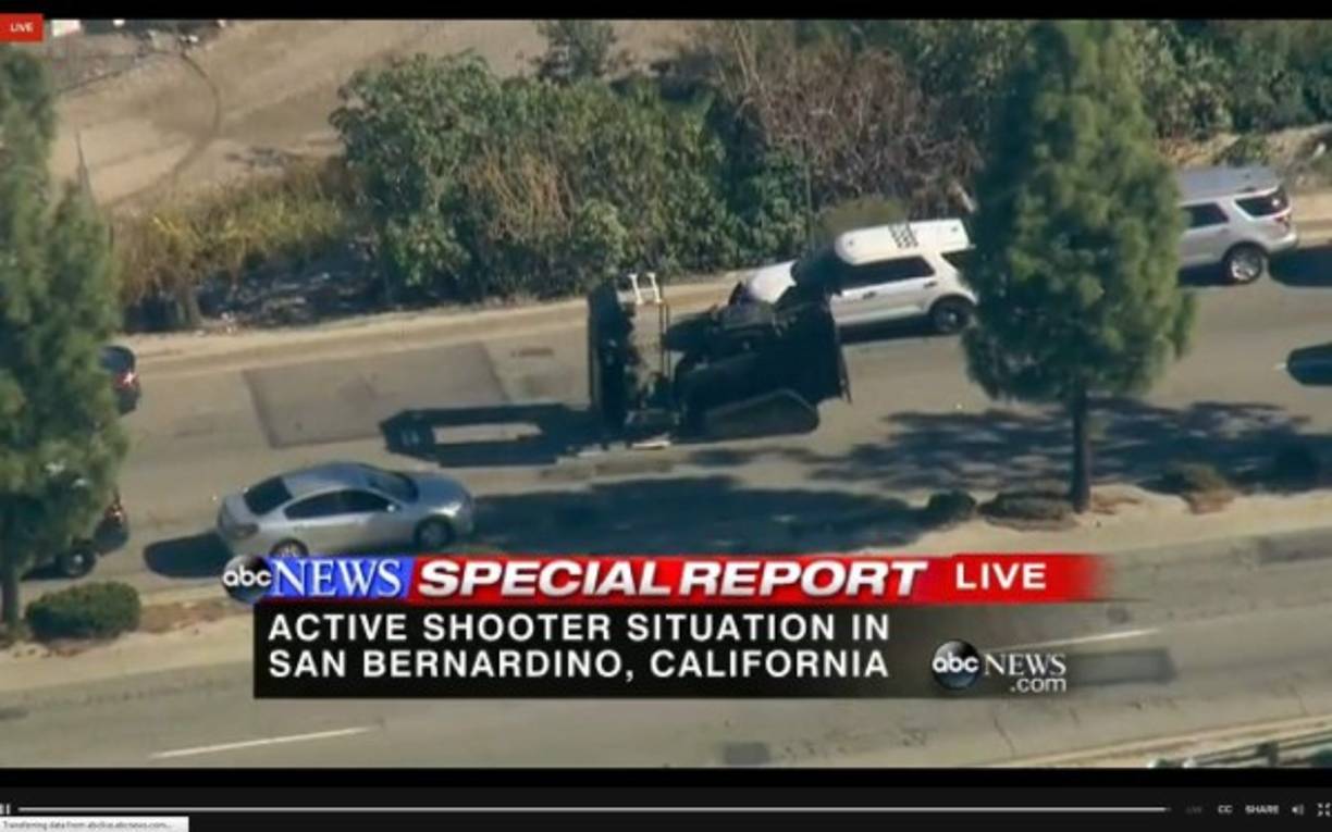 La ciudad de San Bernardino, es una zona industrial, tiene 200 mil habitantes y se ubica a 96 kilómetros al este de Los Ángeles.