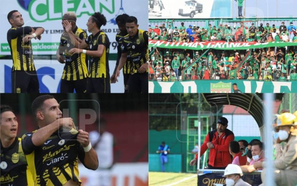 En un clásico sampedrano lleno de polémica, Real España venció 1-0 al Marathón en el estadio Yankel Rosenthal. Te mostramos las polémicas imágenes del derbi. Fotos Melvin Cubas.
