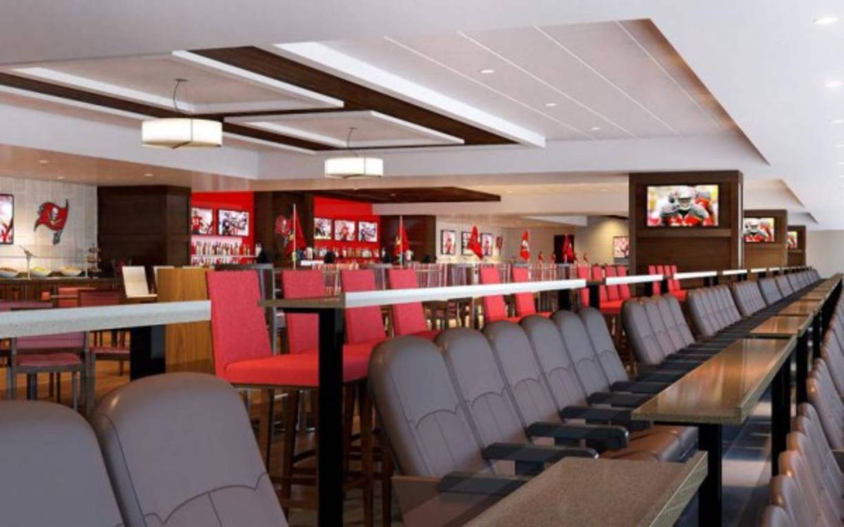 El moderno estadio de Florida posee diversas salas de entretenimiento y zonas de restaurantes.