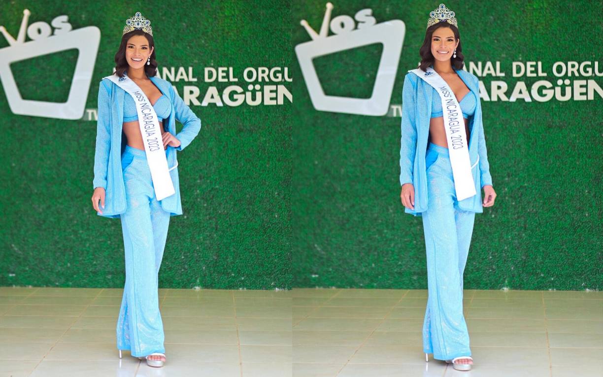 Palacios, condecorada en un concurso celebrado la noche del sábado en el centro de convenciones Crowne Plaza, en el que hubo cinco finalistas, entre diez aspirantes, sucede a Norma Huembes, Miss Nicaragua 2022, que entregó la corona.