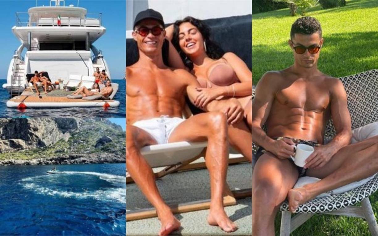 Cristiano Ronaldo decidió olvidarse por un rato del fútbol y comenzó a disfrutar de unas merecidas vacaciones al lado de su amada Georgina Rodríguez. Además de las fotografías que ambos han compartido, hoy la prensa internacional ha revelado lo que la pareja supuestamente está escondiendo. Fotos Instagram Cristiano Ronaldo y Georgina Rodríguez.