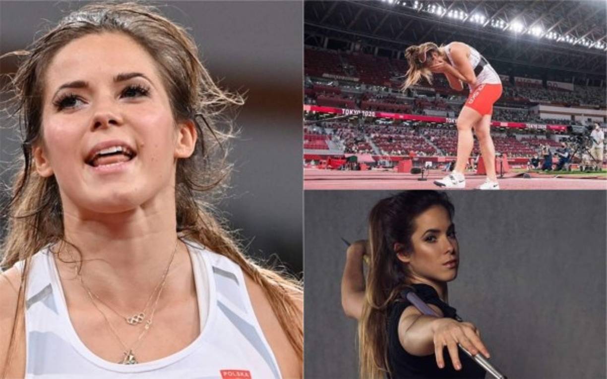 La atleta polaca María Andrejczyk consiguió la medalla de plata en lanzamiento de jabalina femenino en Tokio 2020... Sin embargo, hoy ha decidido vender la presea conquistada por una enorme causa. Fotos Instagram María Andrejczyk y AFP.