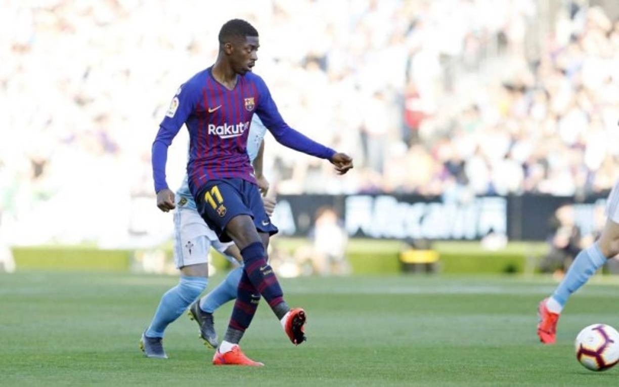 Ousmane Dembélé apenas tocó el balón en los primeros segundos y se lesionó.