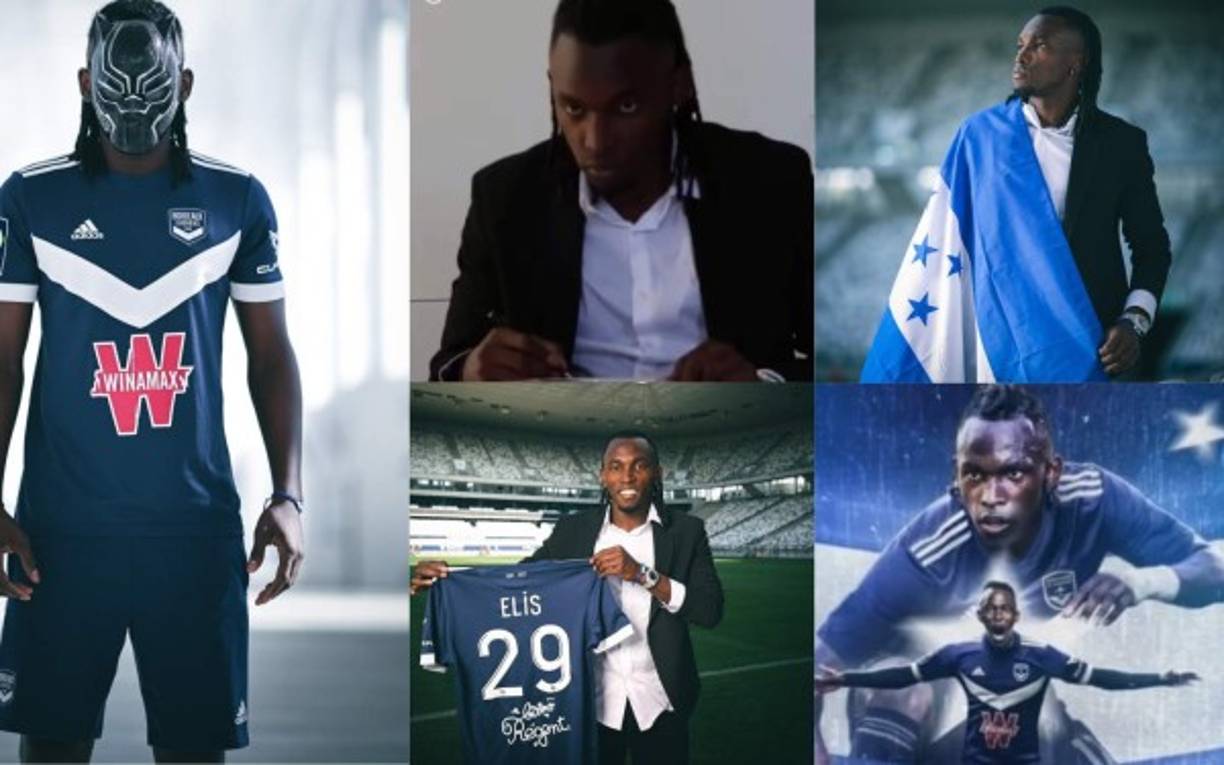 El Girondins de Burdeos de la primera división de Francia, presentó de forma espectacular al delantero hondureño Alberth Elis. Fotos Twitter @girondins.