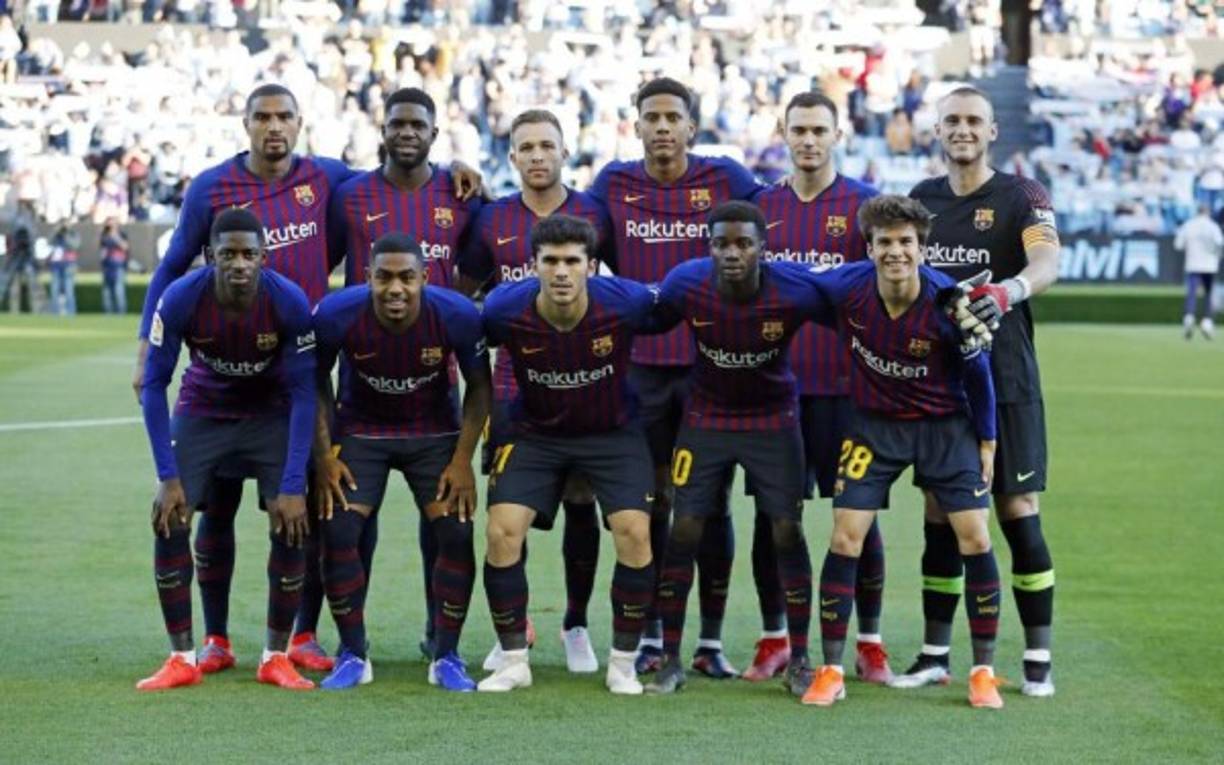 El 11 titular inédito del Barcelona que salió al campo de Balaídos para enfrentar al Celta.