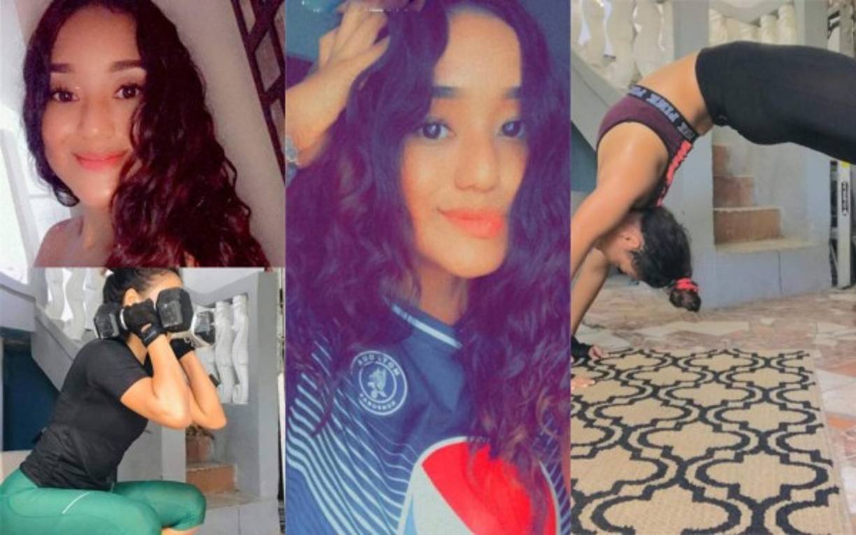 Ella es Marcela Enamorado, una hermosa olanchana que apoya desde muy niña al Motagua y que hoy espera que su amado equipo pueda revertir el 3-1 sufrido en la ida ante Olimpia por la final de liguilla.