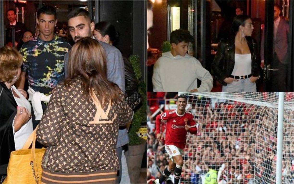 Cristiano Ronaldo tuvo un debut de ensueño con el Manchester United en la Premier League y lo quiso celebrar con sus compañeros y familiares al organizar una cena. Fotos Manchester United, AFP, The Sun y Zenpix-.