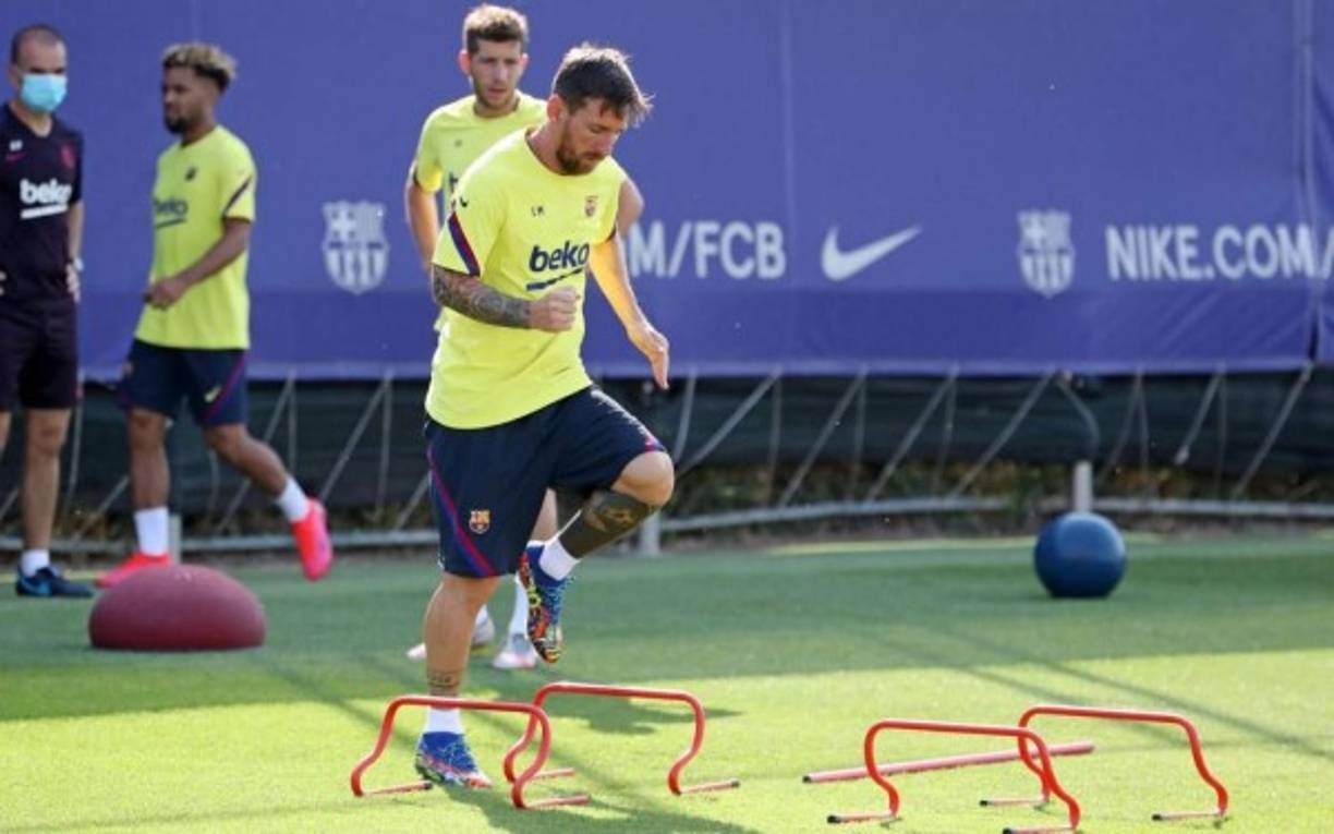 La estrella argentina se puso por primera vez sus nuevos tacos, hechos especialmente para él.