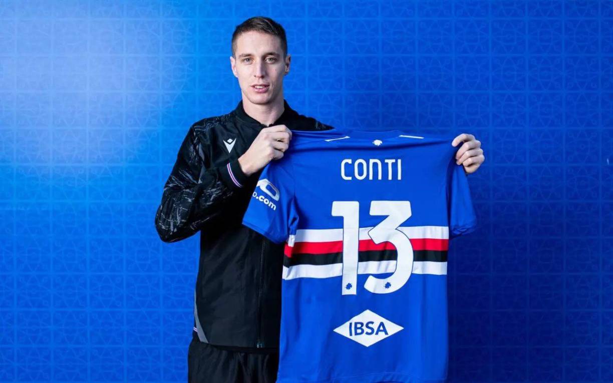 La Sampdoria ha fichado al lateral diestro italiano Andrea Conti, quien llega procedente del AC Milan. Firma hasta final de temporada.