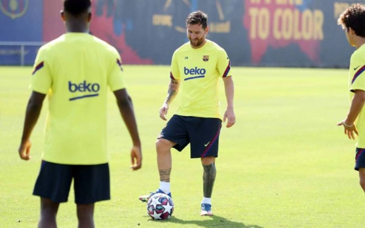 Messi ha utilizado esta semana los tacos para comenzar a preparar el partido del 8 de agosto contra el Napoli en la Champions League.