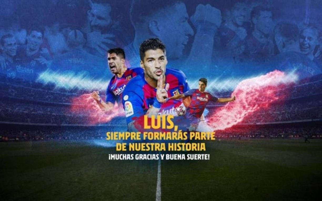 El Barcelona anunció de manera oficial la baja de Luis Suárez. Y ahora el delantero uruguayo se ha convertido en nuevo jugador del Atlético de Madrid tras el acuerdo entre el club culé y el conjunto rojiblanco, y pone fin a seis temporadas en el Camp Nou en las que consiguió 13 títulos y marcó 198 goles.
