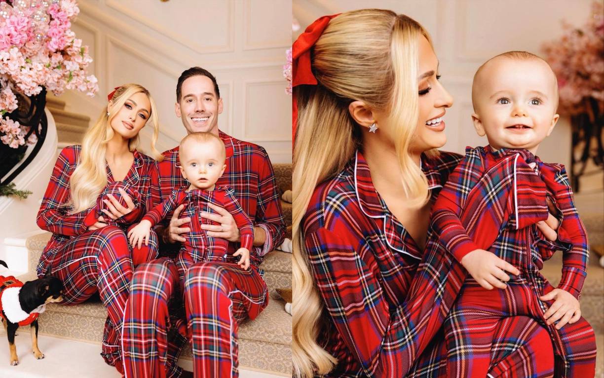 Paris Hilton compartió estas preciosas fotografías en las que aparece con su esposo Carter Reum, y sus hijos Phoenix y London. “¡Feliz Navidad de parte del clan Hilton-Reum! A principios de 2023, nunca hubiera imaginado la felicidad y gratitud que sentiría en este momento. Mi hermosa familia de cuatro, mi sueño de cuento de hadas hecho realidad”, escribió Paris.