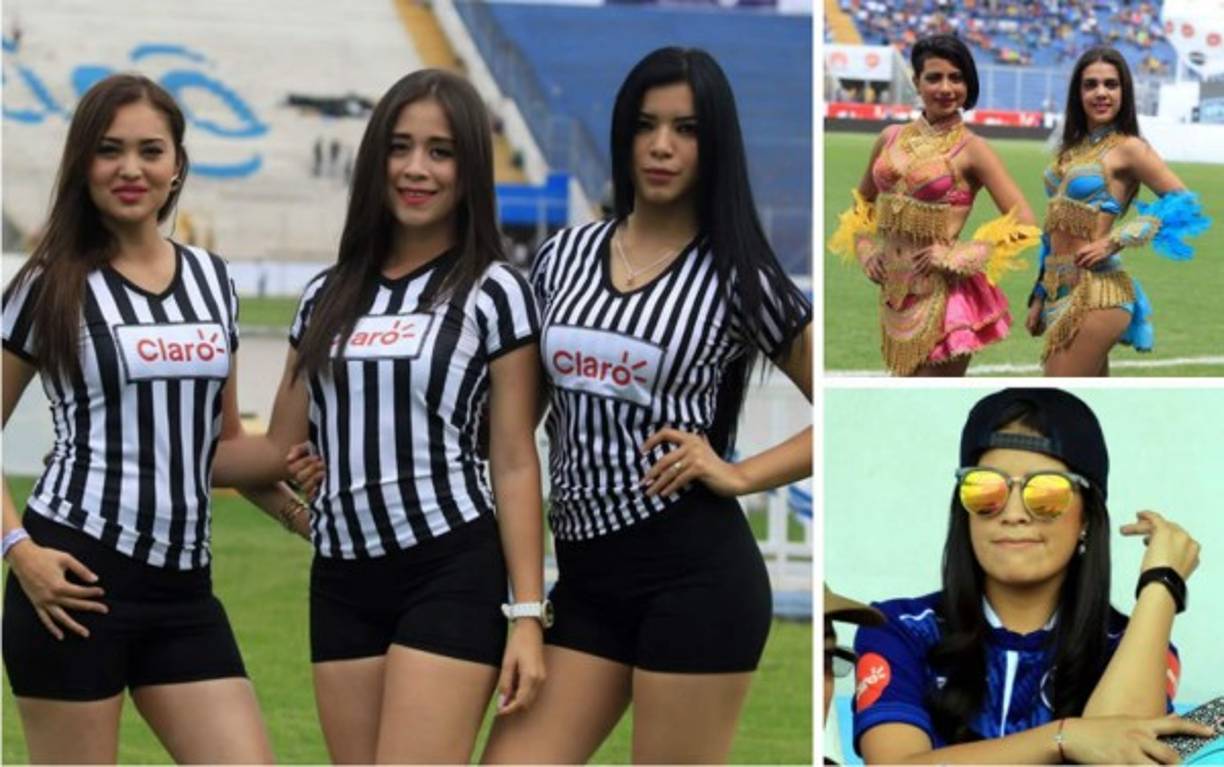 Bellas chicas adornan el Partido por la Paz entre Motagua y Real España con la presencia de Ronaldinho.