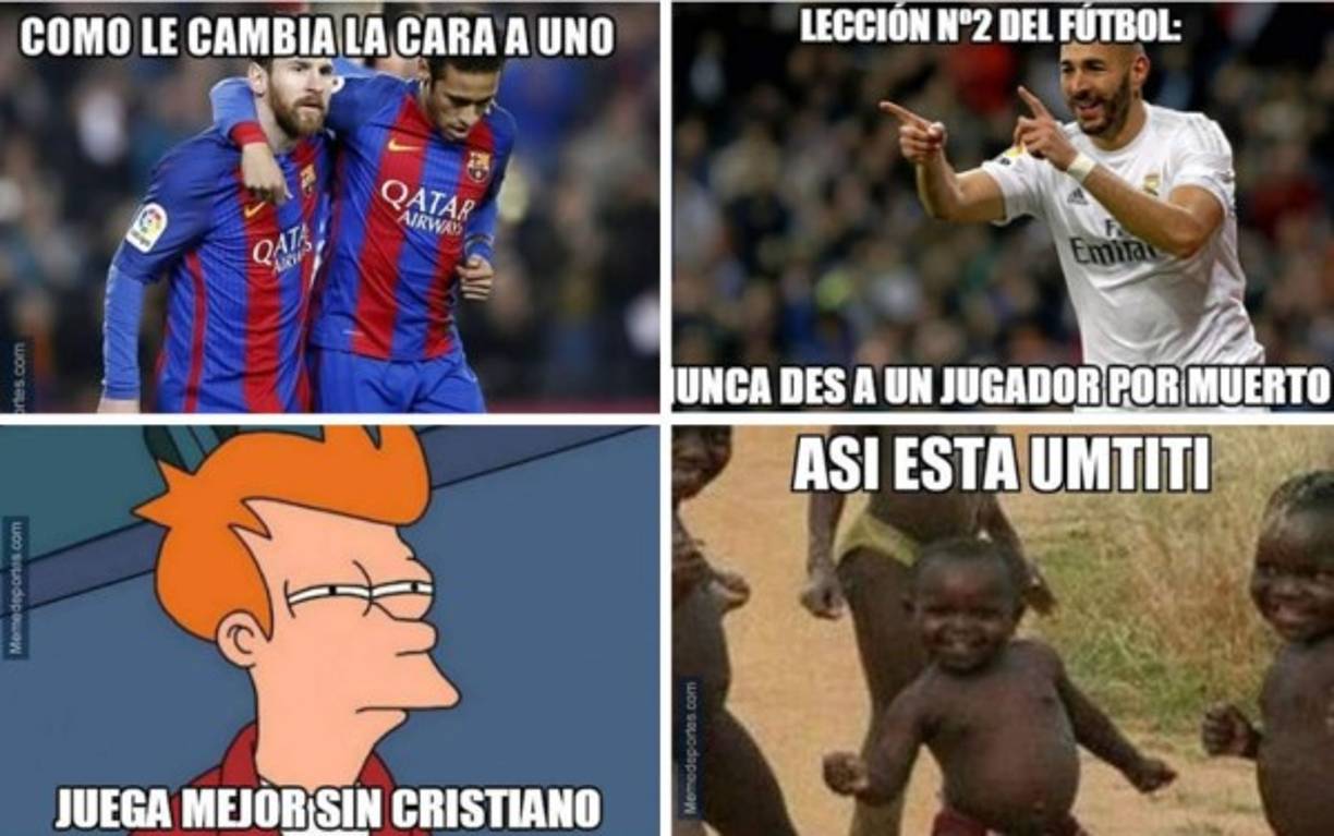 El Barcelona y el Real Madrid ganaron por sendas goleadas sus respectivos partidos contra Celta y Eibar en la Liga Española. Estos son los mejores memes.