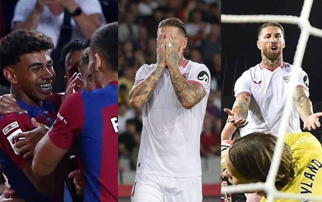 Barcelona venció 1-0 al Sevilla con gol en propio arco de Sergio Ramos. Mira las imágenes más curiosas que dejó el juego.