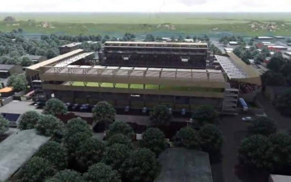 ¡Una belleza! Así sería el nuevo estadio Humberto Micheletti de El Progreso.