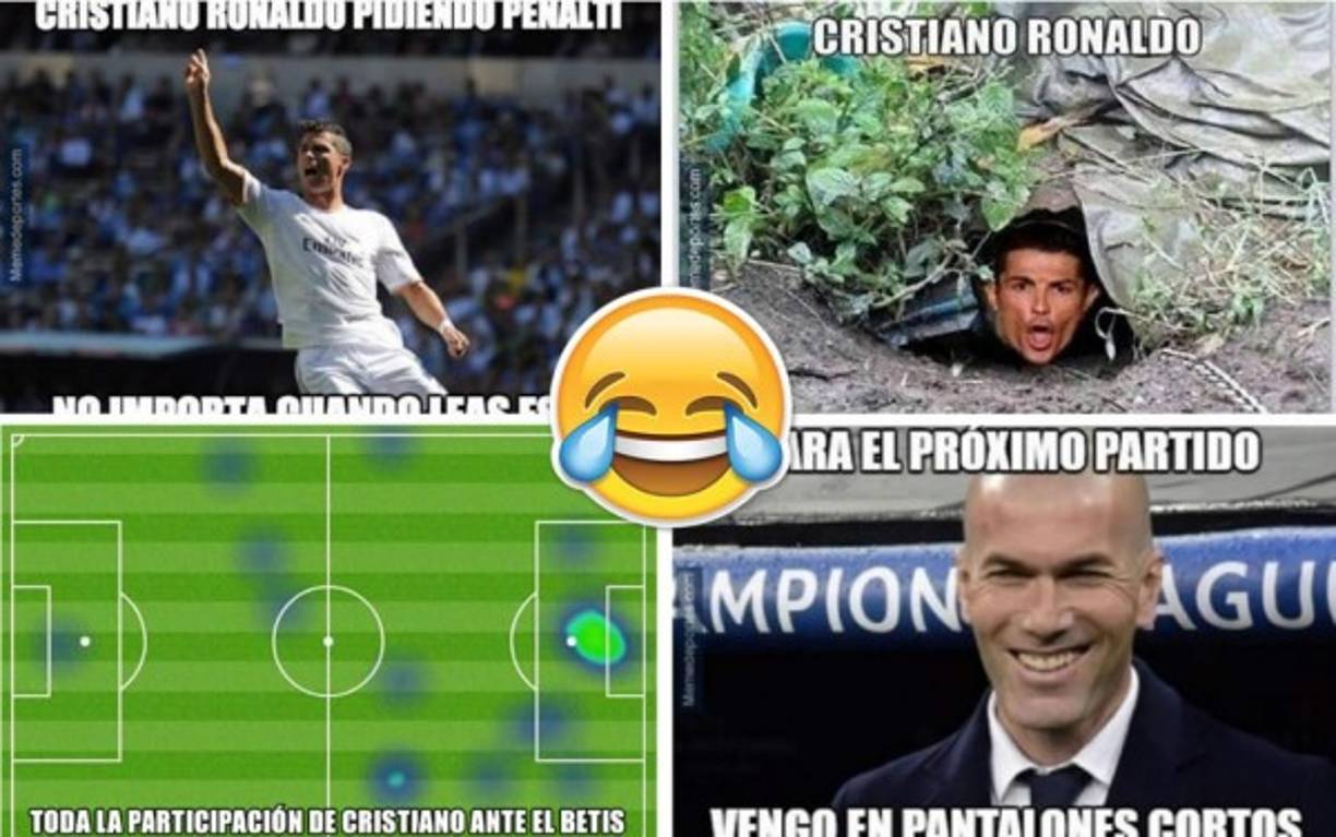 Los memes no se han hecho esperar tras la derrota del Real Madrid contra el Betis en la Liga Española con un gol en el último minuto.