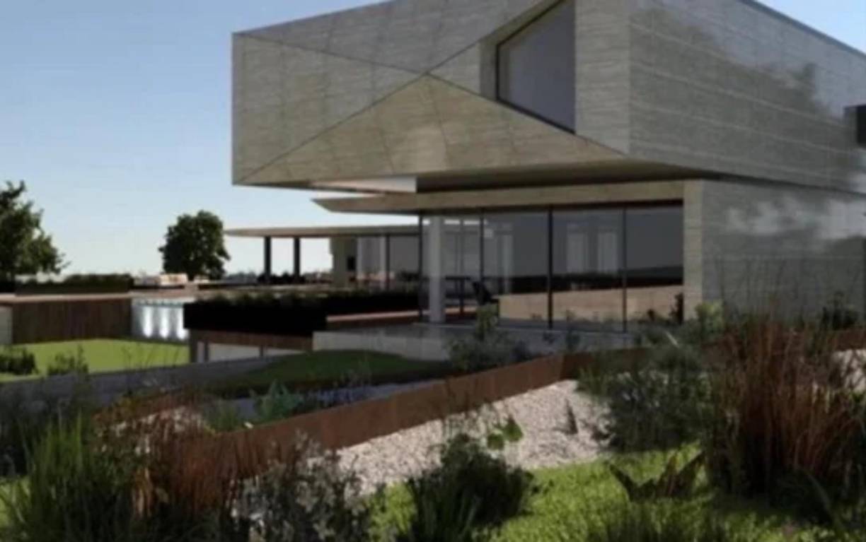 Construida sobre una hectárea de terreno en la lujosa urbanización, la casa de más de <b>3.000 metros cuadrados contará con todo lujo de detalles</b>. 