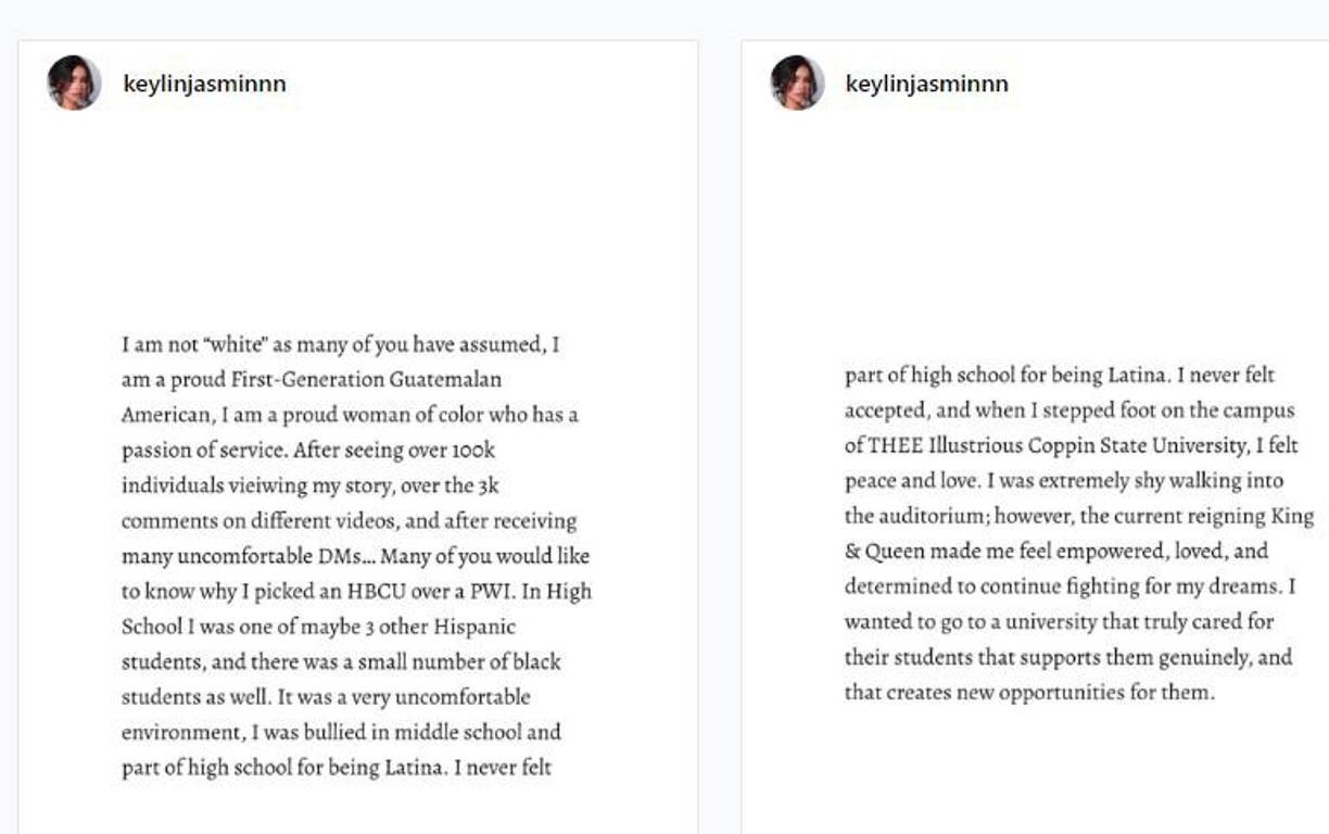 La joven acudió a Instagram para abordar la polémica y compartió un comunicado que recibió más de 1,000 comentarios con opiniones divididas. 