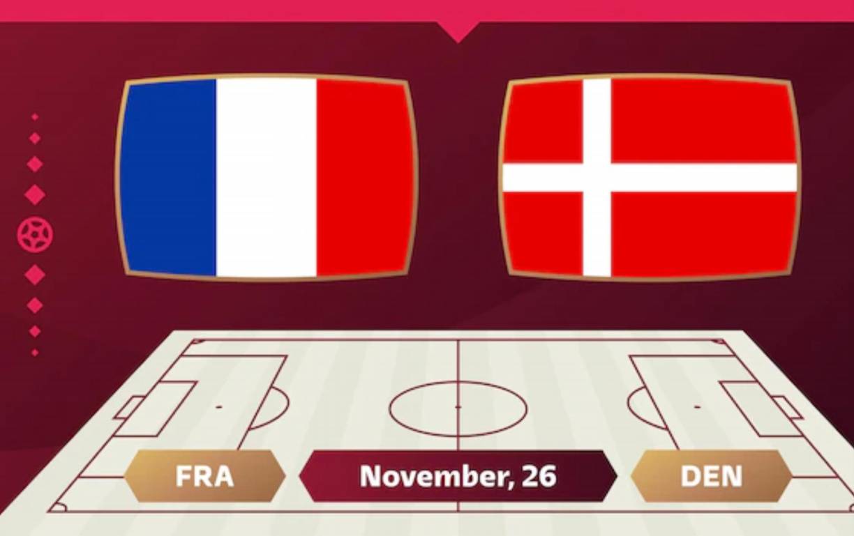 Francia vs Dinamarca: Partido a realizarse el 26 de noviembre a las 10:00am, hora de Honduras. Se podrá ver por TVC y web de Tigo Sports.
