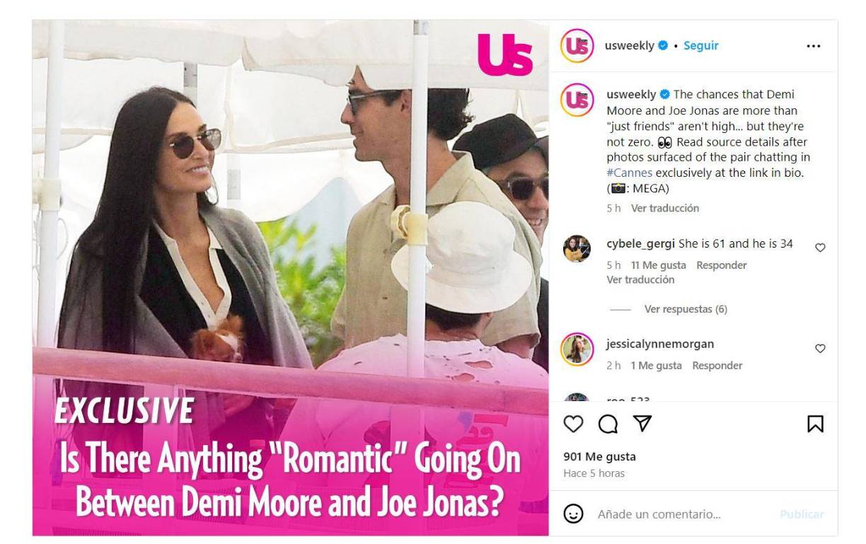 No obstante, otros informantes aseguran que no hay ningún romance entre ellos. Una fuente confirmó a Us Weekly que Demi y Joe son simplemente amigos y en realidad no es tan serio. “Joe y Demi son sólo amigos”, confirmaron. “No hay nada romántico entre ellos”. ¡Ahí tienes!